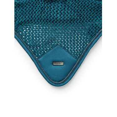 Bonnet anti-mouches Equestrian Stockholm modern Teal blue Bleu