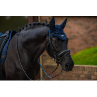 Bonnet anti-mouches Equestrian Stockholm plain Marine Bleu marine