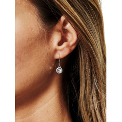 Equestrian Stockholm Crystal oorringen Timeless wit glimmer Equestrian Stockholm Crystal oorringen Timeless wit glimmer