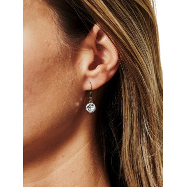 Equestrian Stockholm Crystal oorringen Timeless wit glimmer Equestrian Stockholm Crystal oorringen Timeless wit glimmer