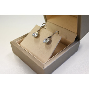 Equestrian Stockholm Crystal oorringen Timeless wit glimmer Equestrian Stockholm Crystal oorringen Timeless wit glimmer