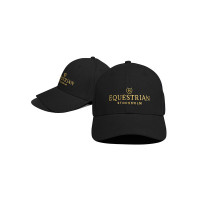 Casquette Equestrian Stockholm Noir doré