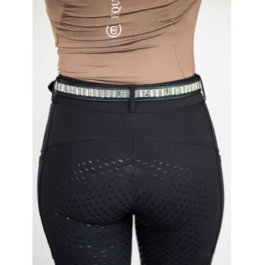 Ceinture Equestrian Stockholm fine Noir edition