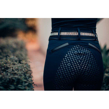 Ceinture Equestrian Stockholm fine Noir edition