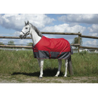 Couverture Equi-Theme Tyrex 1200 D 50g Marine / bordeaux Couverture Equi-Theme Tyrex 1200 D 50g Marine / bordeaux