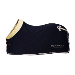 Couverture polaire Equestrian Stockholm fourrure Marine Bleu marine