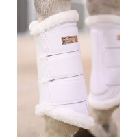 Guêtres de dressage Equestrian Stockholm Blanc / rose gold Guêtres de dressage Equestrian Stockholm Blanc / rose gold