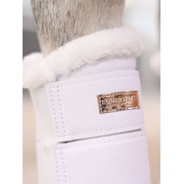 Guêtres de dressage Equestrian Stockholm Blanc / rose gold
