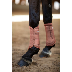 Guêtres de dressage Equestrian Stockholm mesh Coral Rose