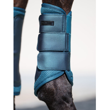 Equestrian Stockholm dressuurbeschermers van mesh Teal blauw Equestrian Stockholm dressuurbeschermers van mesh Teal blauw