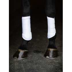 Equestrian Stockholm dressuurbeschermers van mesh Zilverwit Marineblauw