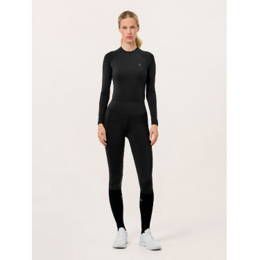 Legging d'équitation Equestrian Stockholm Movement femme Tout noir Legging d'équitation Equestrian Stockholm Movement femme Tout noir