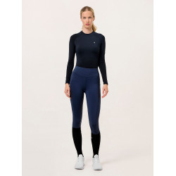 Legging d'équitation Equestrian Stockholm Movement femme Tout marine Bleu marine