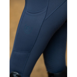 Legging d'équitation Equestrian Stockholm Movement femme Tout marine Bleu marine