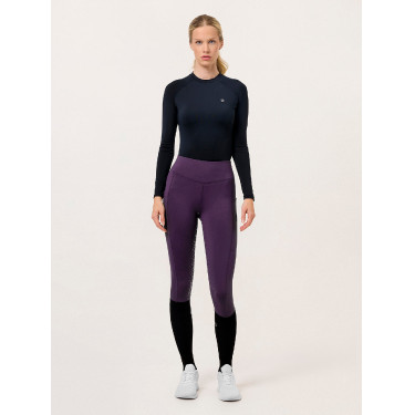 Legging d'équitation Equestrian Stockholm Movement femme Noir raven Violet