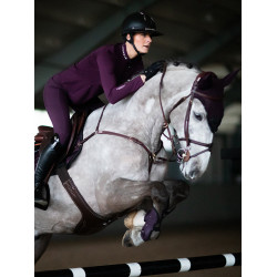 Legging d'équitation Equestrian Stockholm Movement femme Noir raven Violet