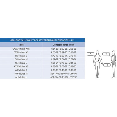 Beschermvest Equithème Belt Beschermvest Equithème Belt