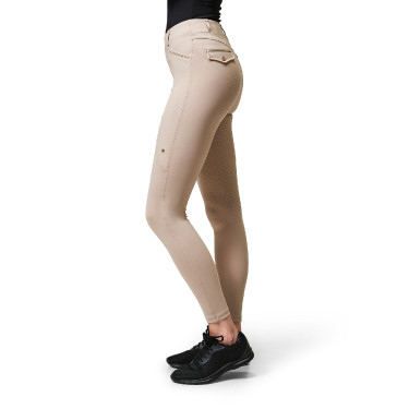 Legging d'équitation Equestrian Stockholm Premium femme Beige Legging d'équitation Equestrian Stockholm Premium femme Beige