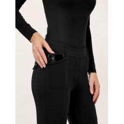 Legging d'équitation Equestrian Stockholm Premium femme Noir