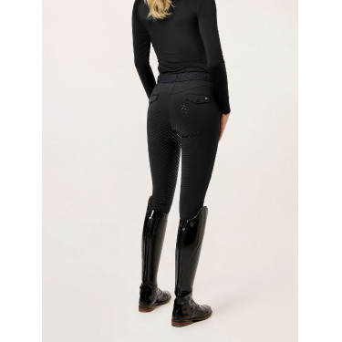 Legging d'équitation Equestrian Stockholm Premium femme Noir