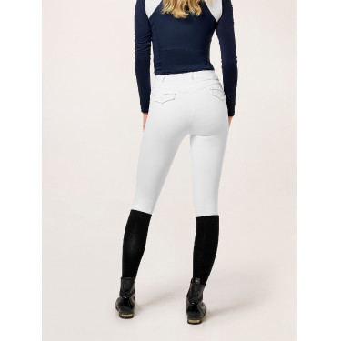 Legging d'équitation Equestrian Stockholm Premium femme Blanc