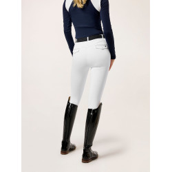 Legging d'équitation Equestrian Stockholm Premium femme Blanc