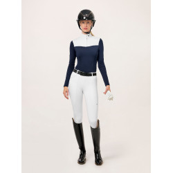 Legging d'équitation Equestrian Stockholm Premium femme Blanc