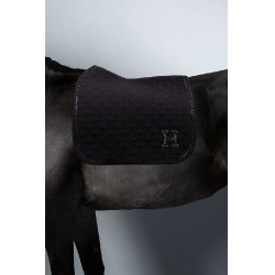 Set Harcour zadelpad Amba en oornetje Ambroise Zwart