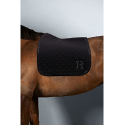 Set Harcour zadelpad Amba en oornetje Ambroise Zwart