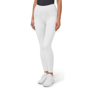 Legging d'équitation Equestrian Stockholm Supreme femme Blanc perfection Legging d'équitation Equestrian Stockholm Supreme femme Blanc perfection