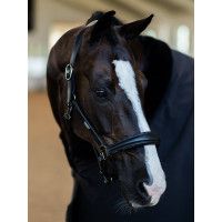 Licol en cuir Equestrian Stockholm anatomic scintillant Full marron