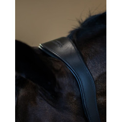 Equestrian Stockholm anatomisch glinsterend lederen halster Zwarte editie Equestrian Stockholm anatomisch glinsterend lederen halster Zwarte editie
