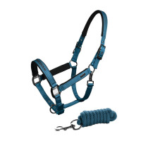 Licol et longe Equestrian Stockholm Bleu aurore