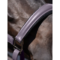 Equestrian Stockholm anatomisch glinsterend lederen halster Donkerpaars Violet