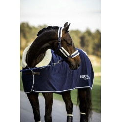 Licol et longe Equestrian Stockholm avec fourrure Marine Bleu marine