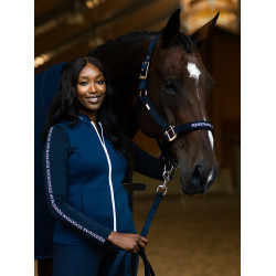 Licol et longe Equestrian Stockholm plat Marine modern tech Licol et longe Equestrian Stockholm plat Marine modern tech