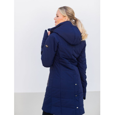 Manteau hiver long Equestrian Stockholm Denali femme Lagoon blush