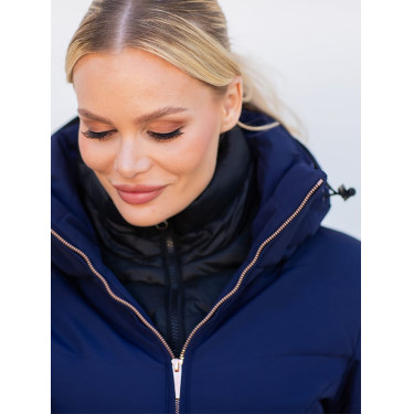 Manteau hiver long Equestrian Stockholm Denali femme Lagoon blush