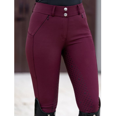 Pantalon d'équitation Equestrian Stockholm Elite femme Merlot Rouge Pantalon d'équitation Equestrian Stockholm Elite femme Merlot Rouge