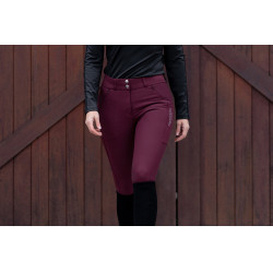 Pantalon d'équitation Equestrian Stockholm Elite femme Merlot Rouge Pantalon d'équitation Equestrian Stockholm Elite femme Merlot Rouge