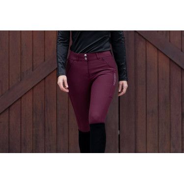 Pantalon d'équitation Equestrian Stockholm Elite femme Merlot Rouge Pantalon d'équitation Equestrian Stockholm Elite femme Merlot Rouge