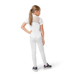 Polo de concours Equestrian Stockholm Cristal Champion Young Rider Blanc Polo de concours Equestrian Stockholm Cristal Champion Young Rider Blanc