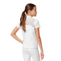 Polo de concours Equestrian Stockholm Cristal Champion Young Rider Blanc Polo de concours Equestrian Stockholm Cristal Champion Young Rider Blanc