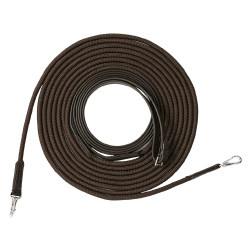 Longues rênes Riding World cuir / corde Longues rênes Riding World cuir / corde