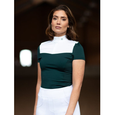 Polo de concours Equestrian Stockholm Fine Line femme manches courtes Dramatic monday