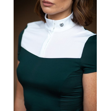 Polo de concours Equestrian Stockholm Fine Line femme manches courtes Dramatic monday