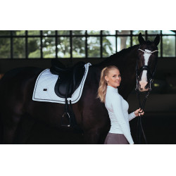 Wedstrijdpolo Equestrian Stockholm Light Breeze dames lange mouwen UV Wit perfectie