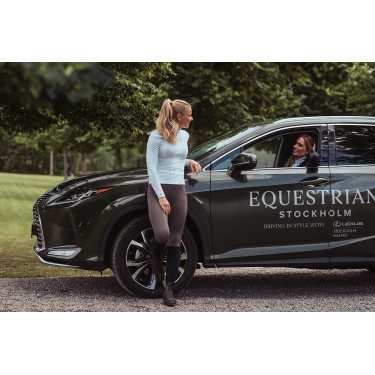 Polo de concours Equestrian Stockholm Light Breeze femme manches longues UV Blanc perfection Polo de concours Equestrian Stockholm Light Breeze femme manches longues UV Blanc perfection