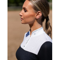 Wedstrijdpolo Equestrian Stockholm Revenew korte mouwen dames Zwarte editie Wedstrijdpolo Equestrian Stockholm Revenew korte mouwen dames Zwarte editie