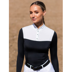 Polo de concours Equestrian Stockholm Revenew manches longues femme Noir édition Polo de concours Equestrian Stockholm Revenew manches longues femme Noir édition